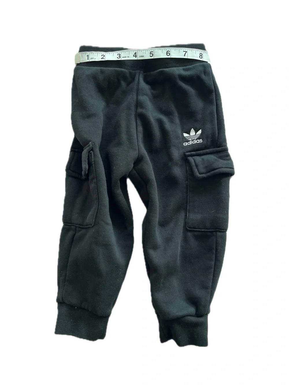 adidas Kids Black Hooded Sweatshirt & Cargo Joggers Girls 3T